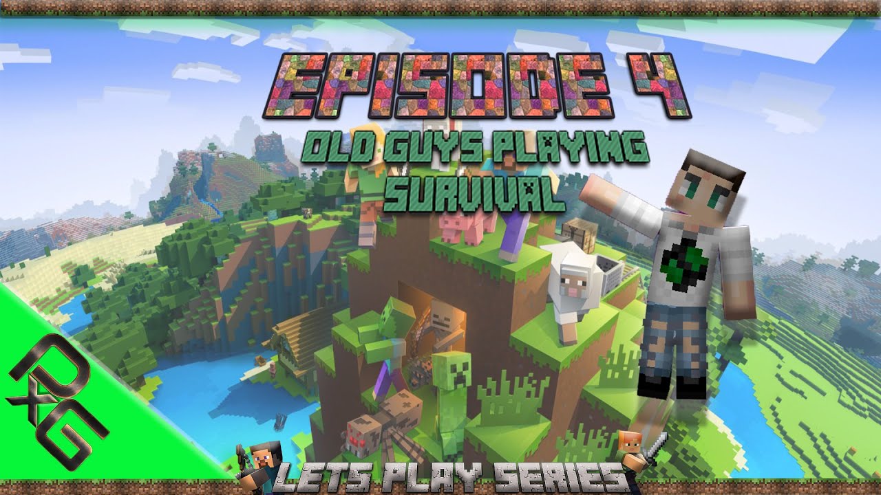 MineCraft -Old Guys Playin Survival- Building a Auto Community farm