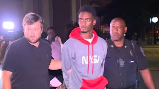 19-year-old Kenderius Sherman escorted to jail by Tuscaloosa authorities