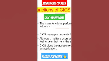 CICS Introduction | Mainframe CICS Basics |CICS Intro - #mainframeclasses #mainframes #cics #shorts