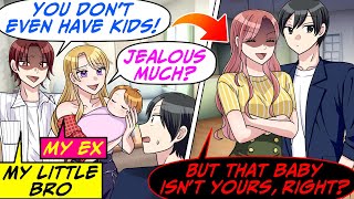 My Little Bro, Who Took My Ex, Kept Showing Off Their Baby at Us! But My Wife…[RomCom Manga Dub]