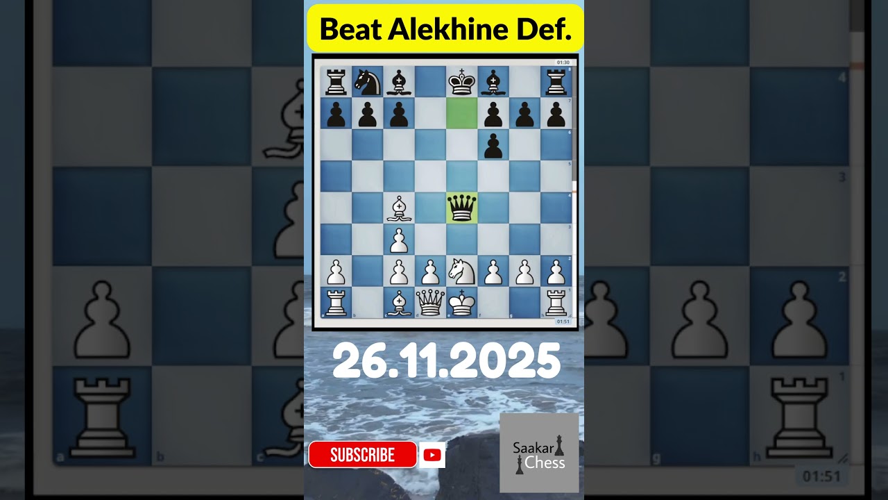 Beat Alekhine Defense |Chess Tricks  | Bullet Chess | Win Fast  