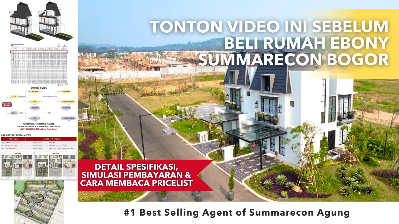 NEW LAUNCHING SUMMARECON BOGOR | Spesifikasi, Layout & Simulasi Pembayaran Ebony Residence