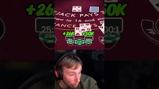 EPIC SUITED TRIPS..🤯 #highlights #blackjack #streamer #casino