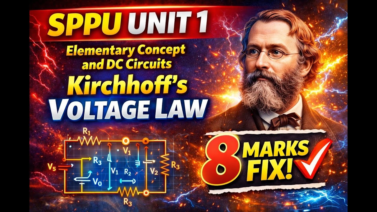 Kirchhoff’s Voltage Law (KVL) | BEE Unit 1 | FE 2024 Pattern | ENGINEERING
