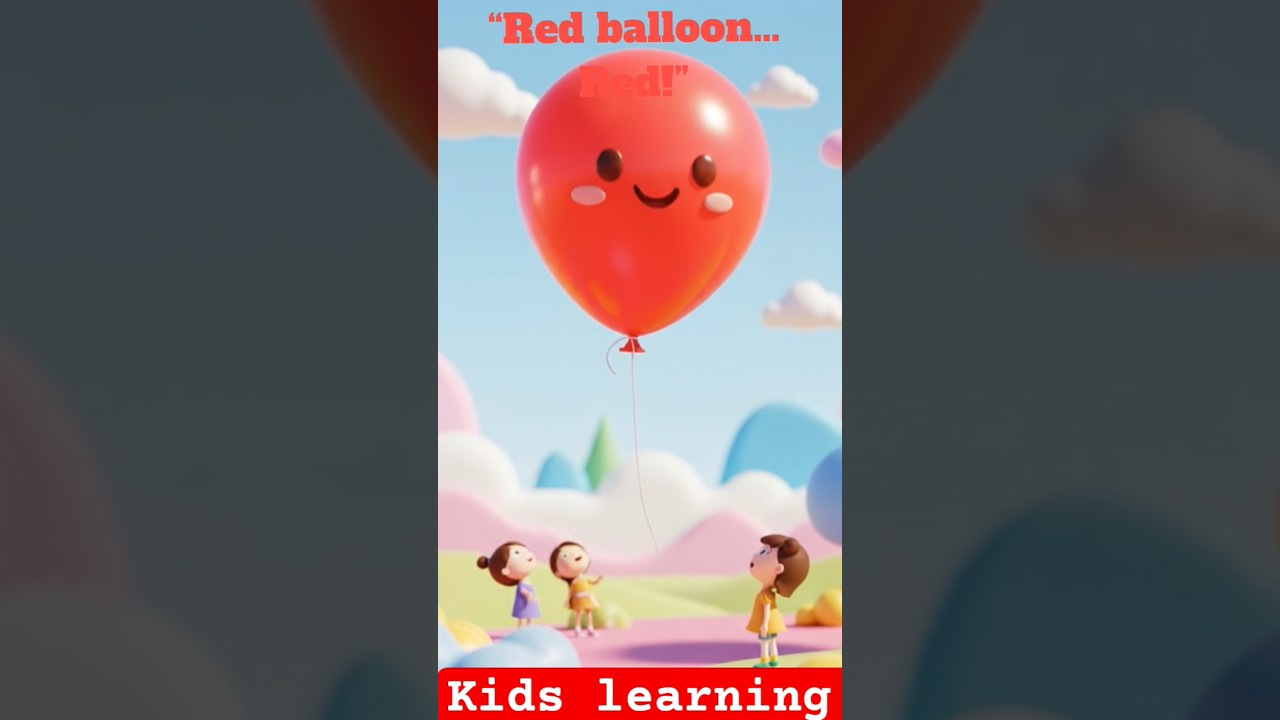 Learn Colors with Balloons | Red Balloon Yellow Balloon Green Balloon | Kids Learning Video