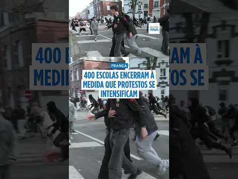 Centenas de escolas secundárias encerram com novos protestos contra más condições em França
