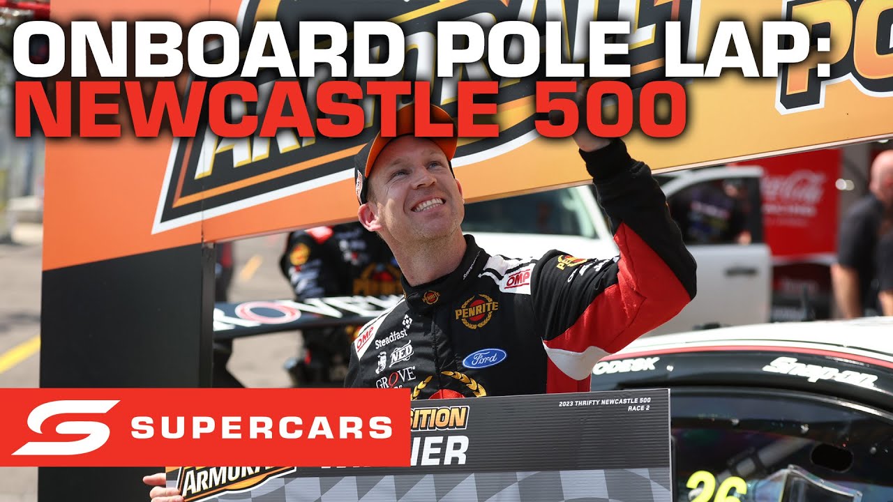 Onboard: Reynolds' spectacular pole lap - Thrifty Newcastle 500 | Supercars 2023