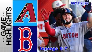 Arizona Diamondbacks vs Boston Red Sox Game Highlights Innings 6&7 (August 17) | 2026 MLB Season