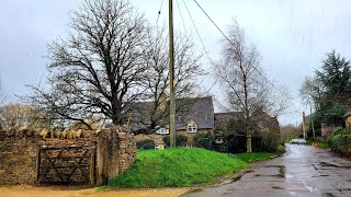 Relaxing Rain Walk In The English Countryside || Chilson, Oxfordshire