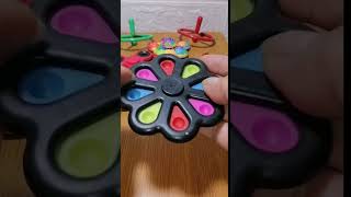 BINGE ASMR AWESOME COLORFUL FIDGET SPINNER WITH PUSH POP 1  #fidgettoys #spinner #stressrelief