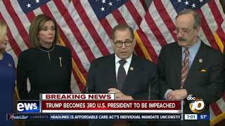 President Trump becomes third president to be impeached