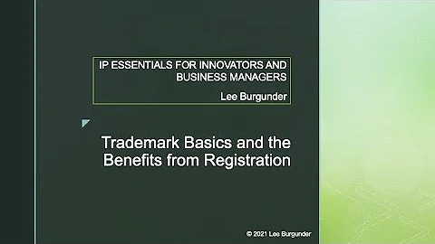 Trademark Basics and the Benefits from Registration