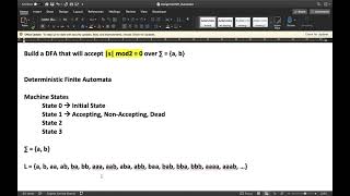 Assignment #1 on Automata Theory