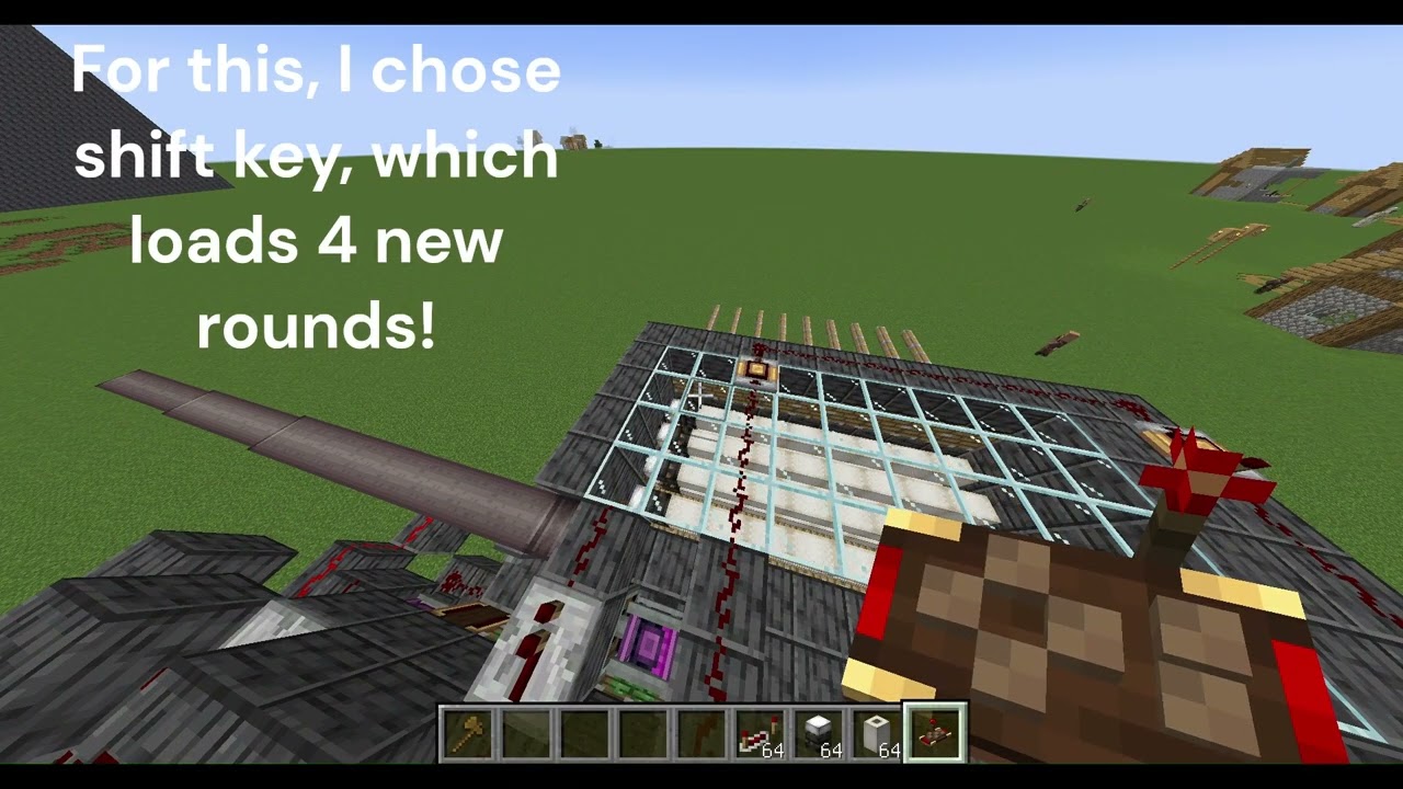 Upgraded cannon with Create Big Cannons Mod!