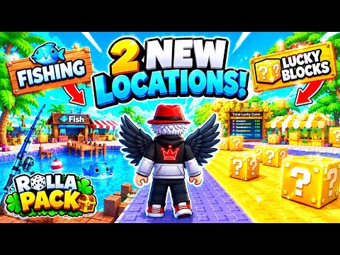 THE NEW UPDATE IS INSANE! 🎣🍀 2 NEW LOCATIONS in ROLL A PACK!