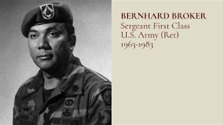 #TributetoaVeteran - SFC Bernhard Broker U.S. Army (Ret), 1963-1983