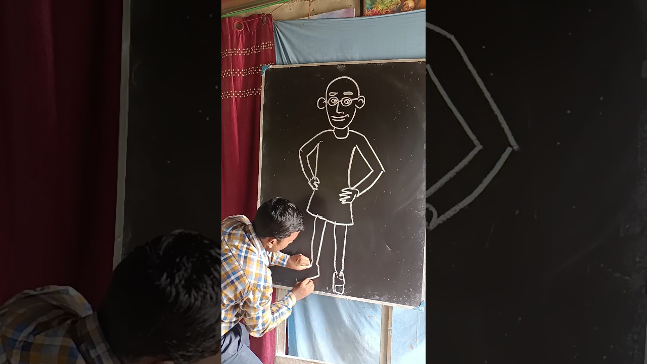 How to draw Patlu cartoon for kids 