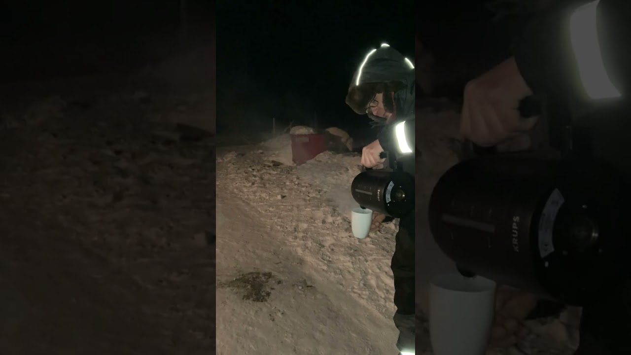 Heißes Wasser bei -30 Grad