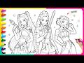 Coloring SUPERSTAR HUNTRIX 🎨✨K-Pop Demon Hunters Coloring Pages - Satisfying FanArt coloring book