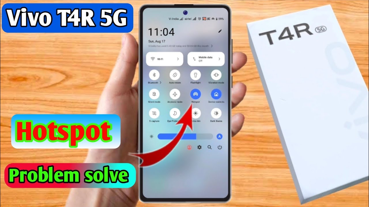 vivo t4r hotspot not working, vivo t4r hotspot settings
