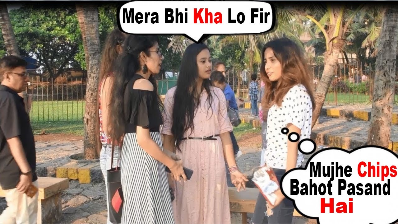 Girl Saying "Mujhe Chips Bahot Pasand Hai" | Prank In India | The Japes Girls