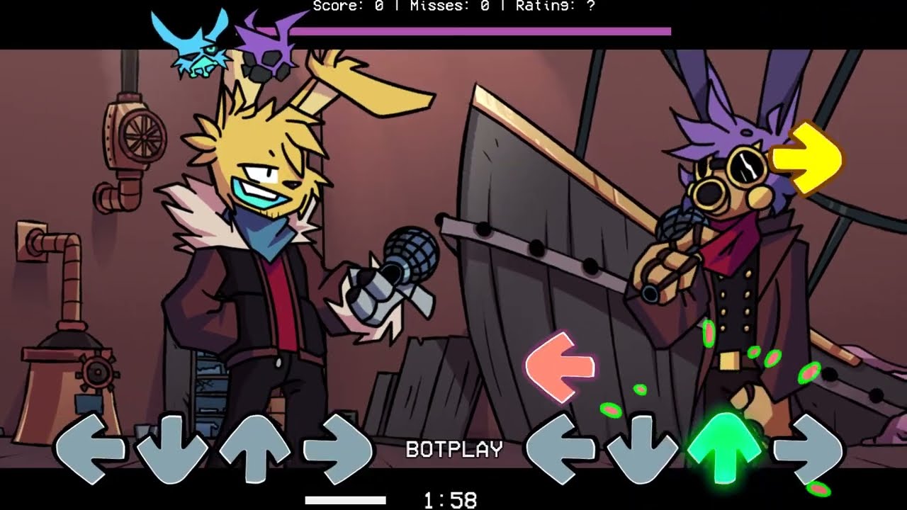 FNF: против Пурнни и Стимпса / Steamfunkin █ Friday Night Funkin' – моды █