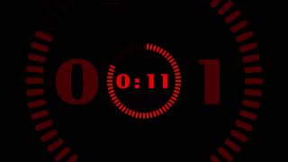 SILENT - 30 Second Countdown with Progress Visualizer - Radial Red.