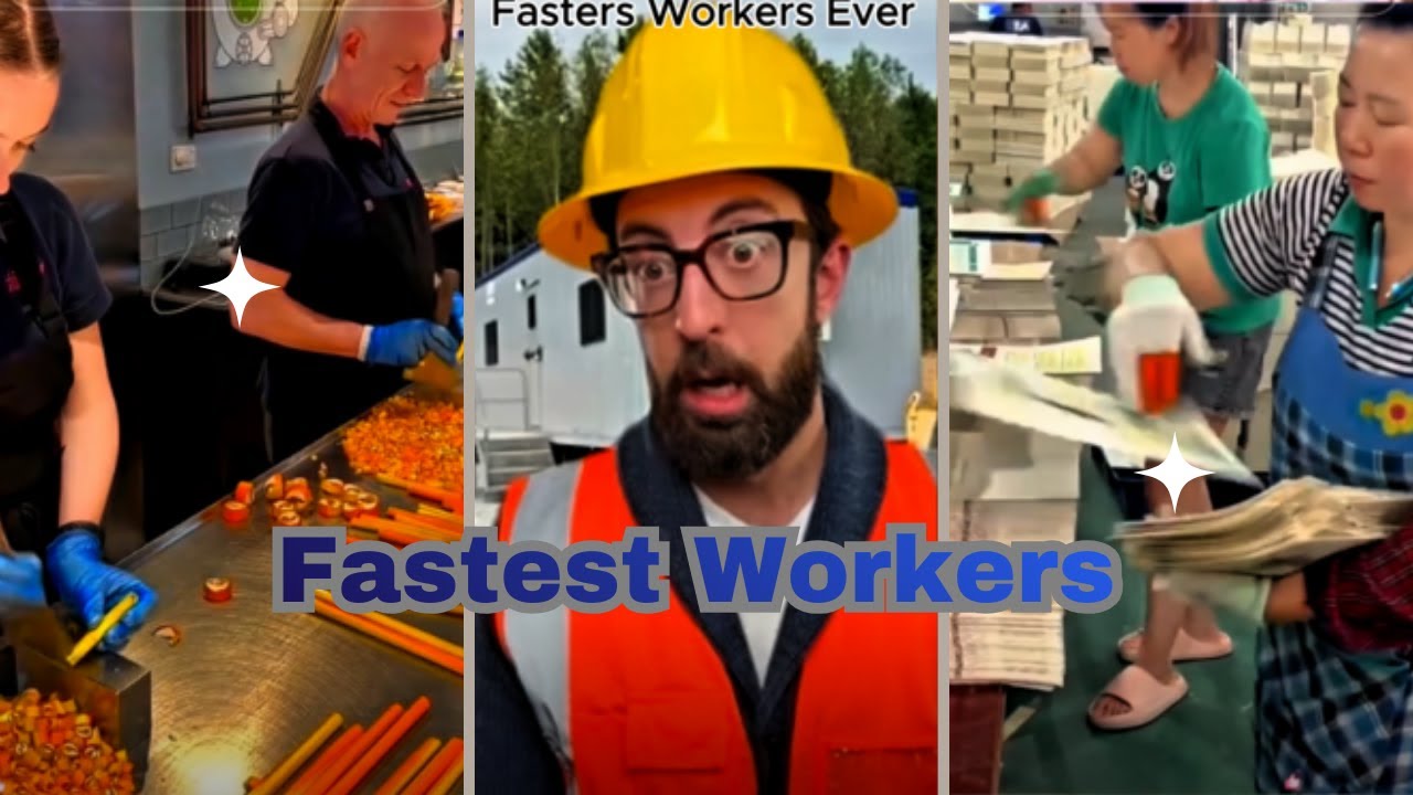 Fastest Workers in the World #4 🤯 | Satisfying Speed Skills 
