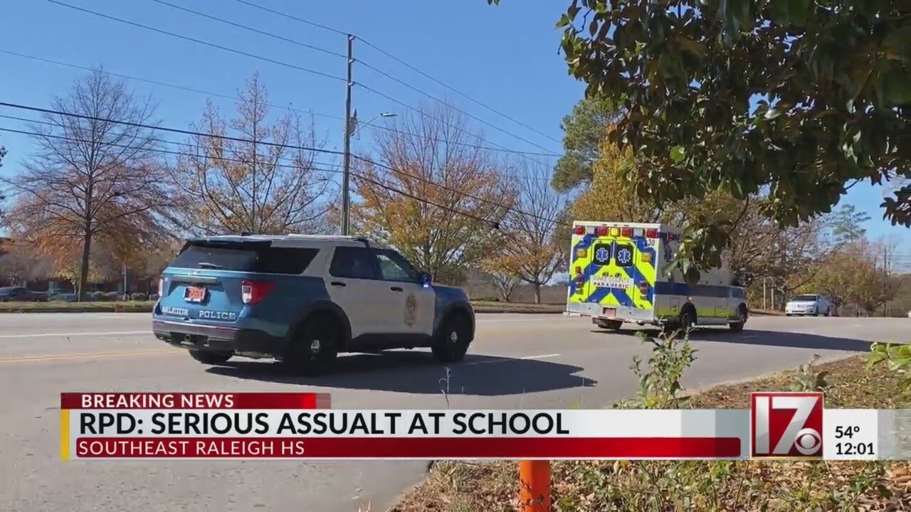 Stabbing at SE Raleigh High School, police say - YouTube
