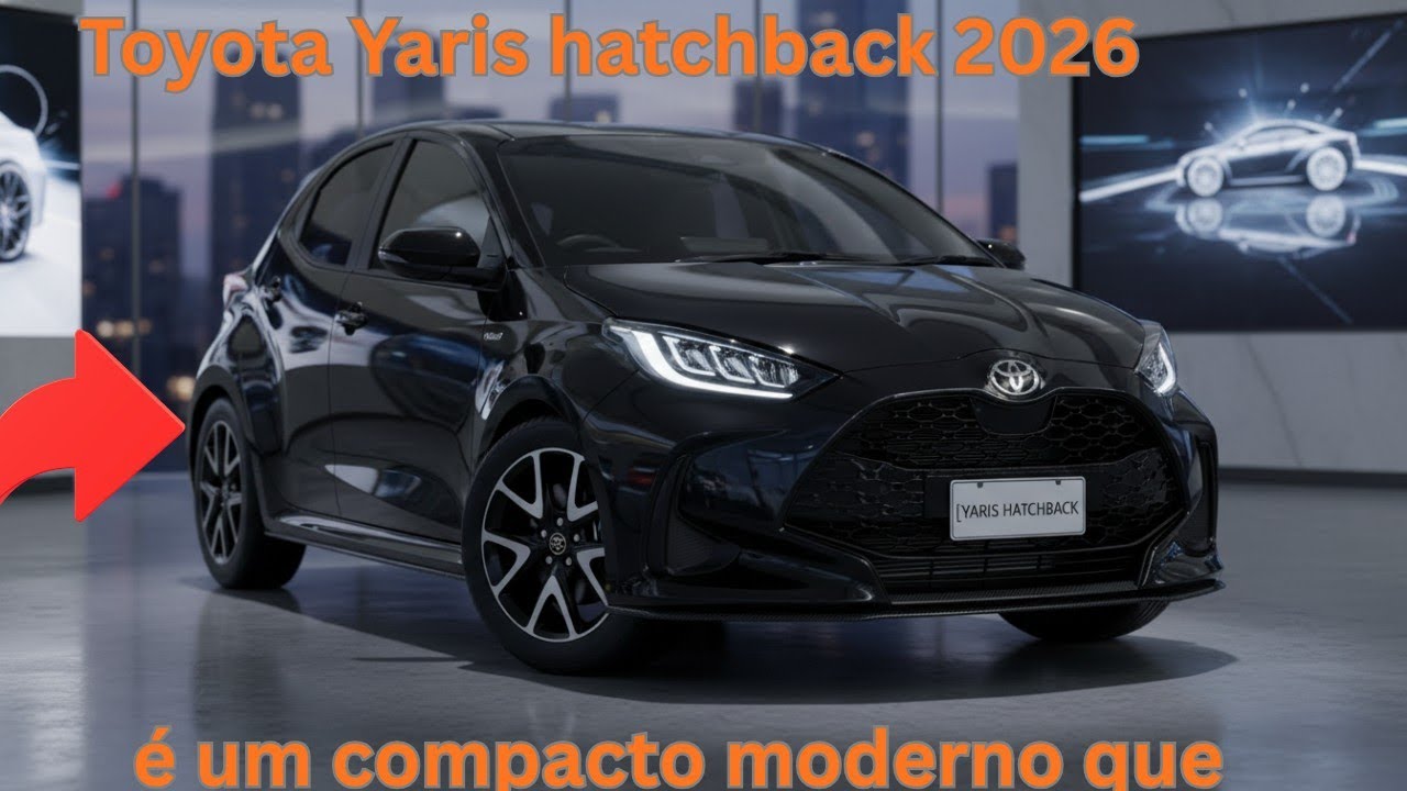Toyota Yaris Hatchback 2026: Mais tecnologia, eficiência híbrida e visual renovado
