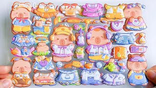 ASMR Capybara Dress-up Stickers DIY🎍Relaxing Sticker Game