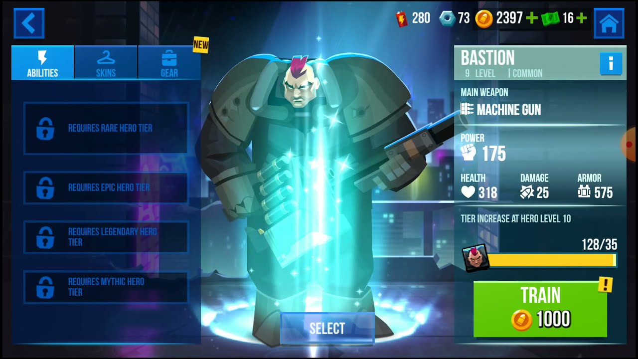 Training Bastion from level 1-10, common to rare | Bullet Echo