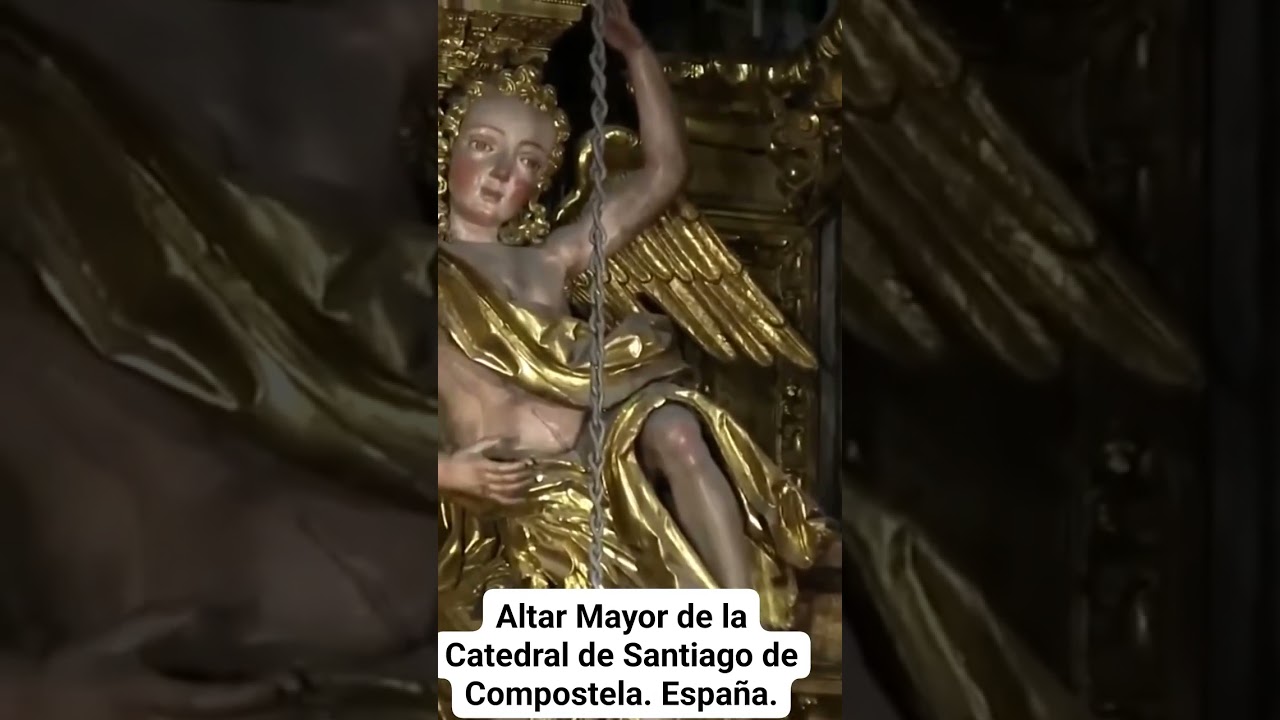 EL MAGNÍFICO ALTAR MAYOR DE LA CATEDRAL DE SANTIAGO DE COMPOSTELA. España.