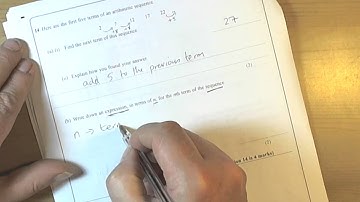 nth Term of a sequence GCSE Foundation March 2012
