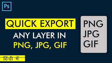 Quick Export as PNG in Photoshop | How To Export All Layer as Separate PNG in Photoshop