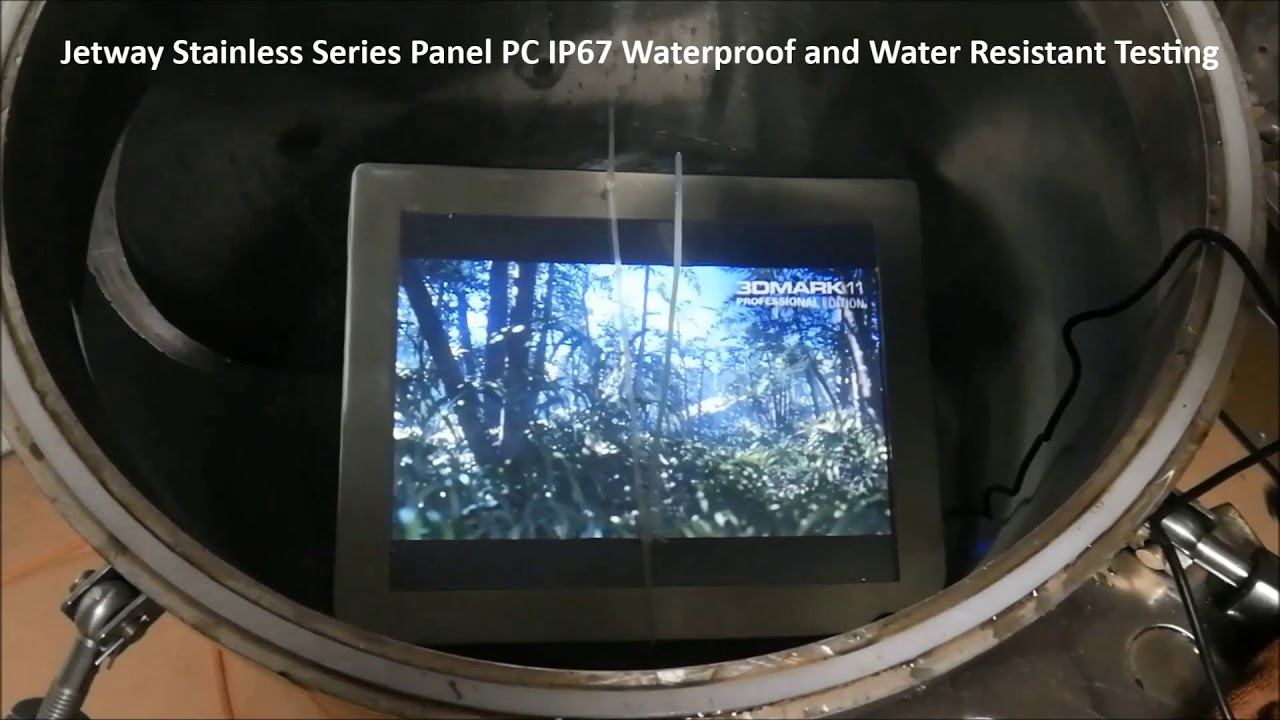 Jetway Stainless Series Panel PC IP67 Waterproof and Water Resistant Testing