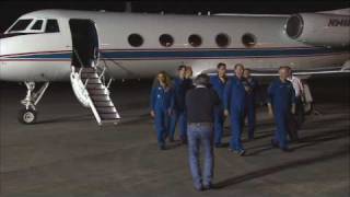 Endeavour astronauts arrive for launch