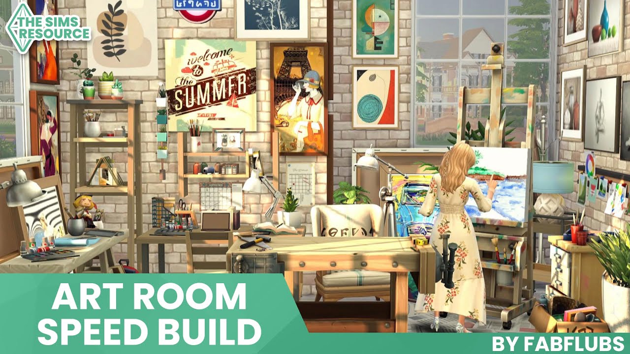 Art Room Speed Build | FabFlubs | TSR CC