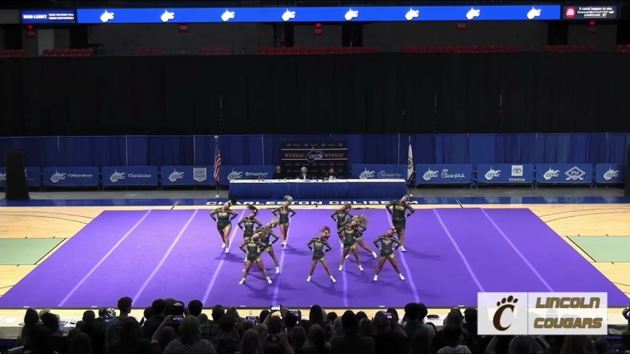 Lincoln high school cheerleading 2024 WVSSAC STATE COMP (class AAA)