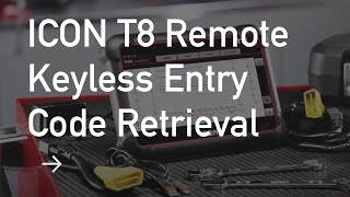 ICON T8 Keyless Entry
