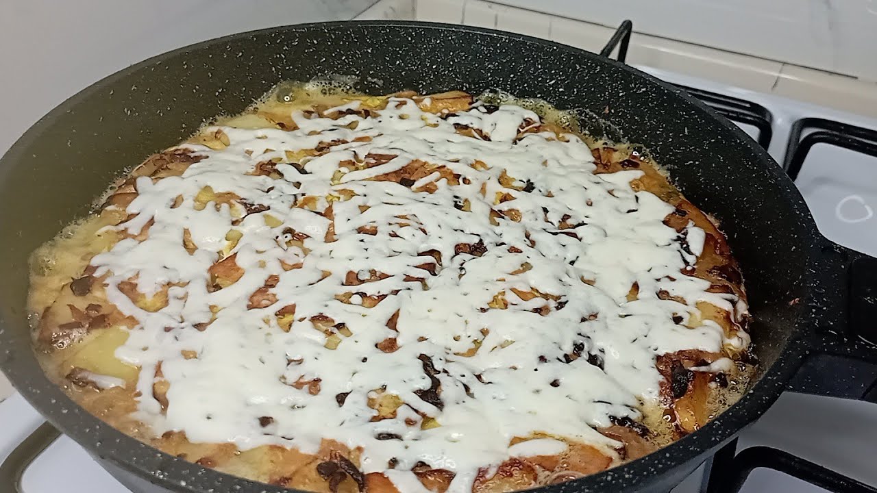 Kahvaltıya  yaptım  Herkes Bayıldı Patatesli Omlet  Tarifi Kolay Pratik Lezzetli Tarifler