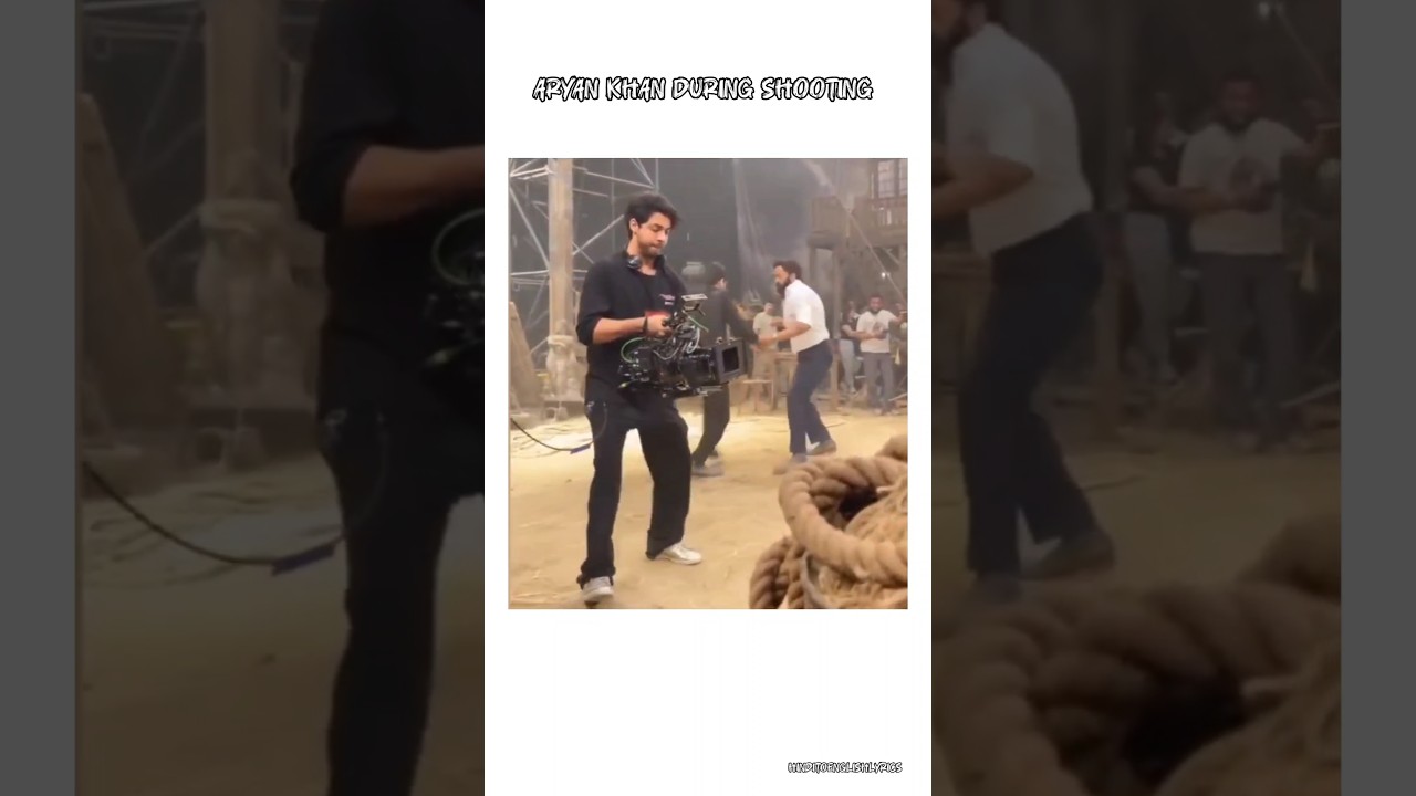 Aryan Khan During Shooting