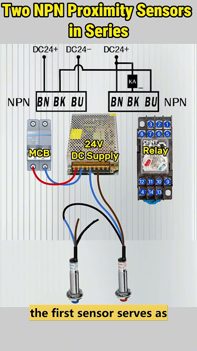 Wiring 2 Proximity Sensors in Series #howto #sensor #wiringdiagram