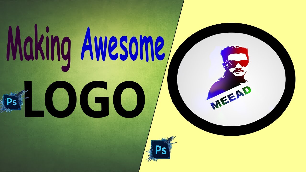 How to properly make a face logo in adobe photoshop