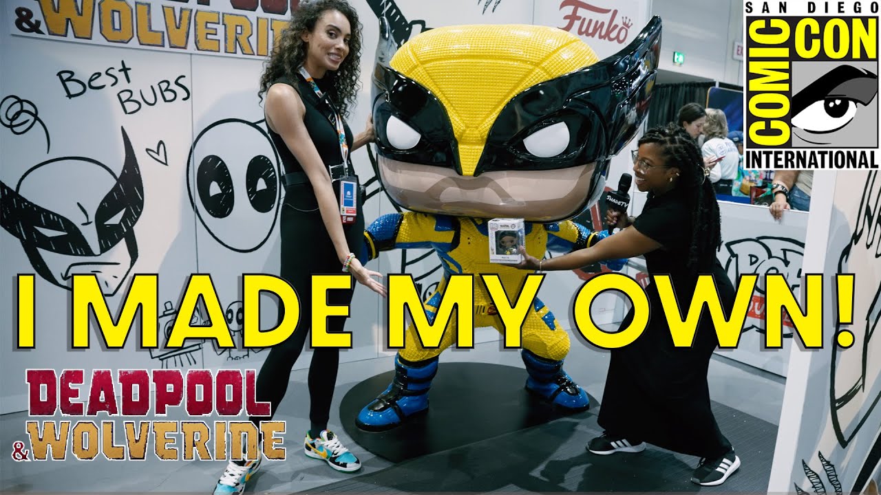 My own Deadpool and Wolverine Funko Pop! at San Diego Comic