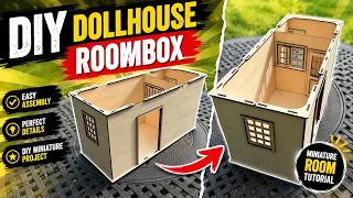 Custom Roombox Assembly | DIY Dollhouse Room Box in 1 Minute