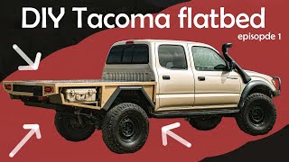 Home built DIY 1st gen Tacoma flatbed Ute tray!