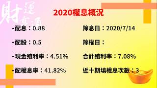 《除息股》2020即將除息股票（2816旺旺保）（20200710盤後）