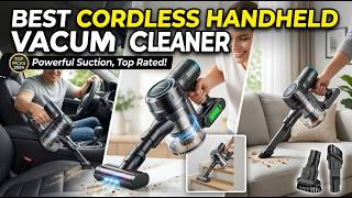 Top 5 Best Cordless Handheld Vacuum Cleaner 2026 ! Top 6 Cordless Vacuums for Home & Car Cleaning!