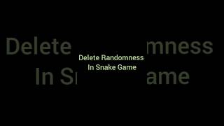 I Delete Randomness Of Food In Snake Game Using Python Library Pygame #pycode #pygame